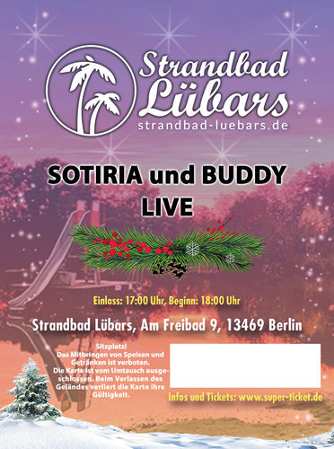 Sotiria und Buddy live im Strandbad Lübars am 09.12.2023 - Sitzplatz